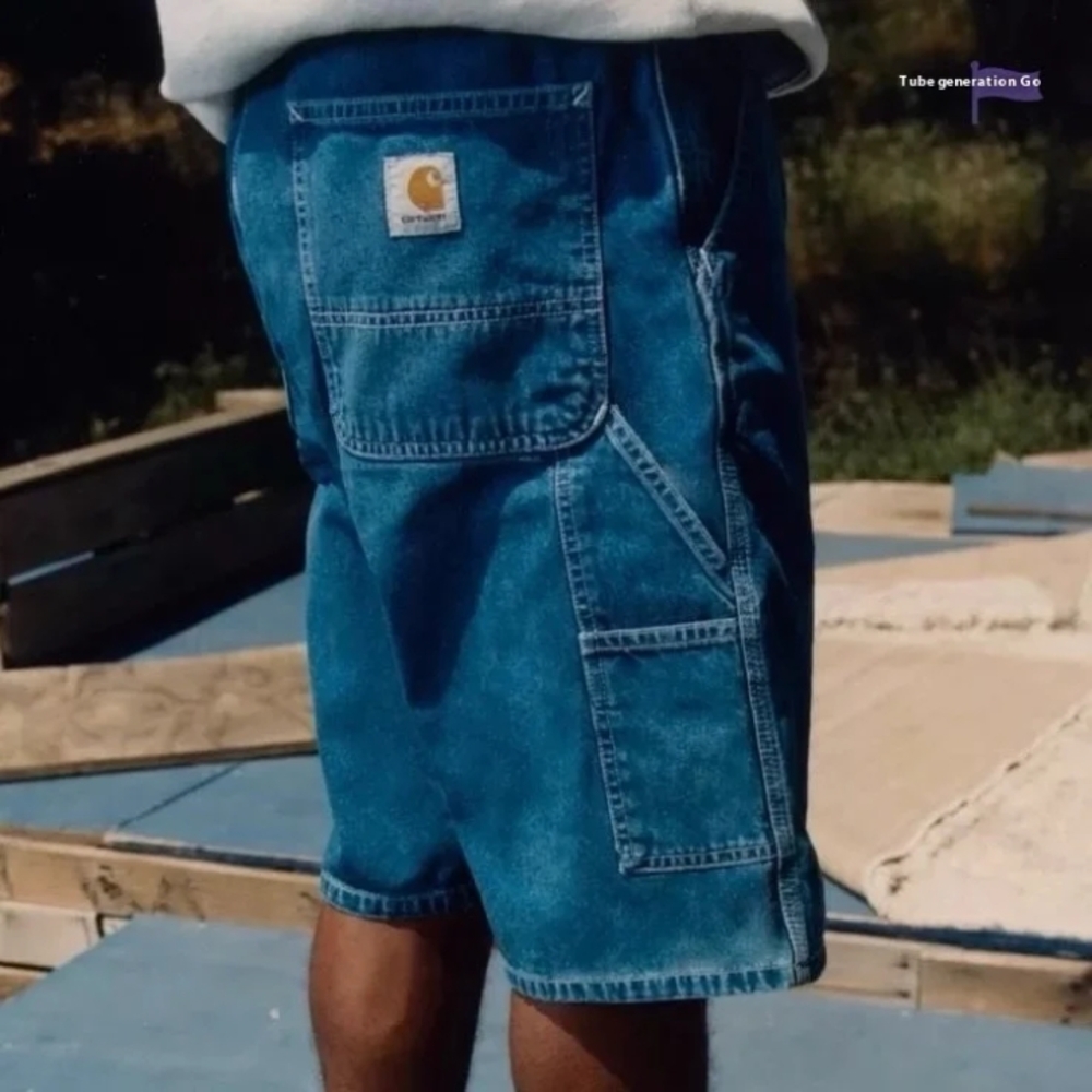 Carhartt Blue Cargo Shorts Durable Workwear